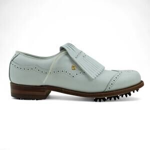 Vintage 80s FootJoy Golf Shoes Womens 8.5AA 90159 Classics White Made in‎ USA